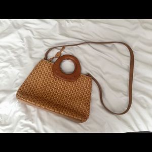 Fossil Straw Handbag